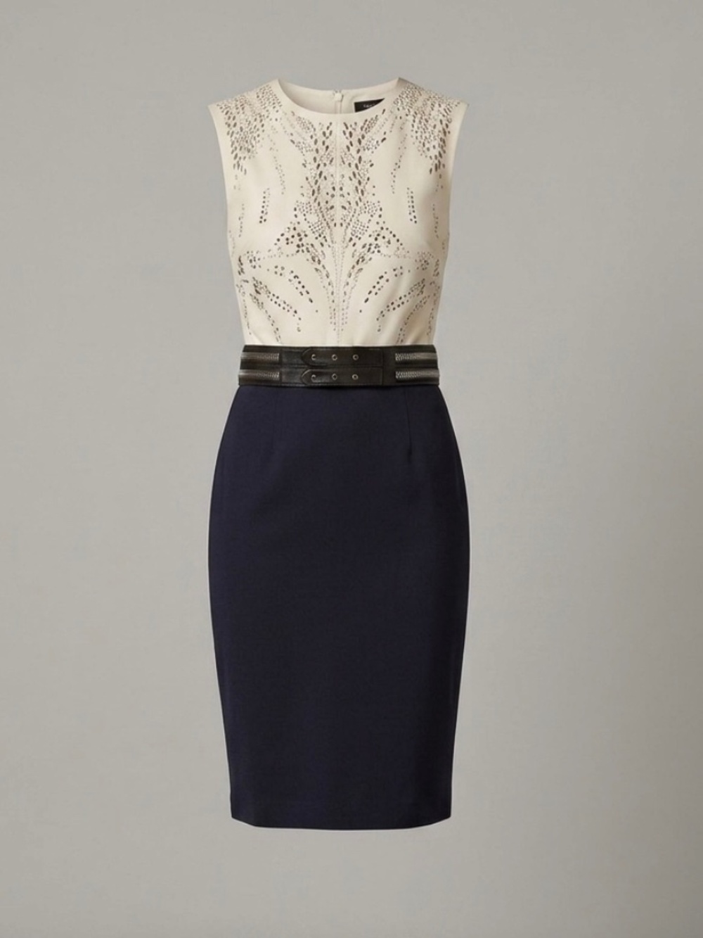 Catherine Deane Leather Bodice / Silk Lined Dress - Size 2 (Label 4)